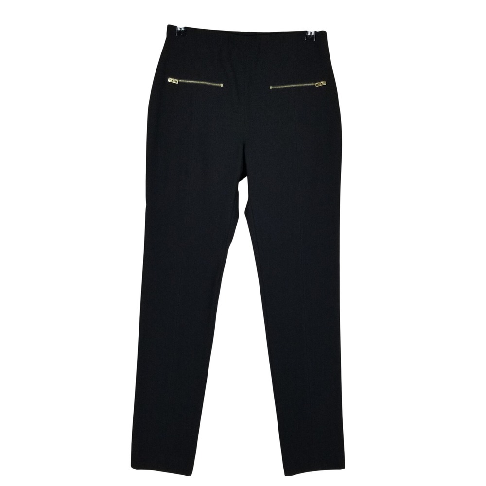 Rag & Bone Annie Pant Women 6 Black Gold Zip Detail W2657743A Trousers